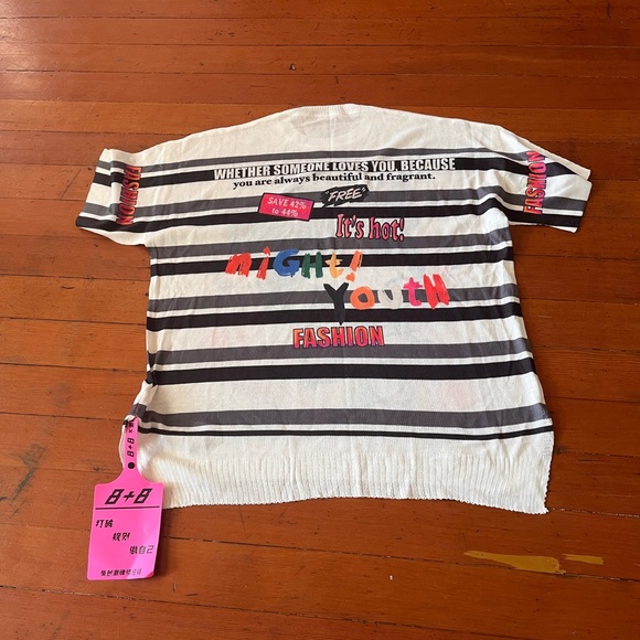 Sanrio Black and White Kuromi Short Sleeve Tee - Picture 2 of 3